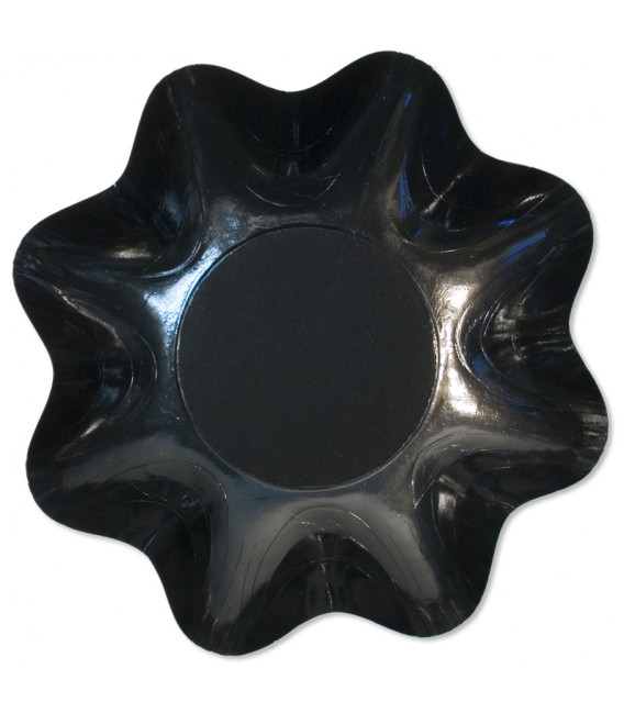 Zuppiera Piccola di Carta a Petalo Nero 28 cm 1 Pz