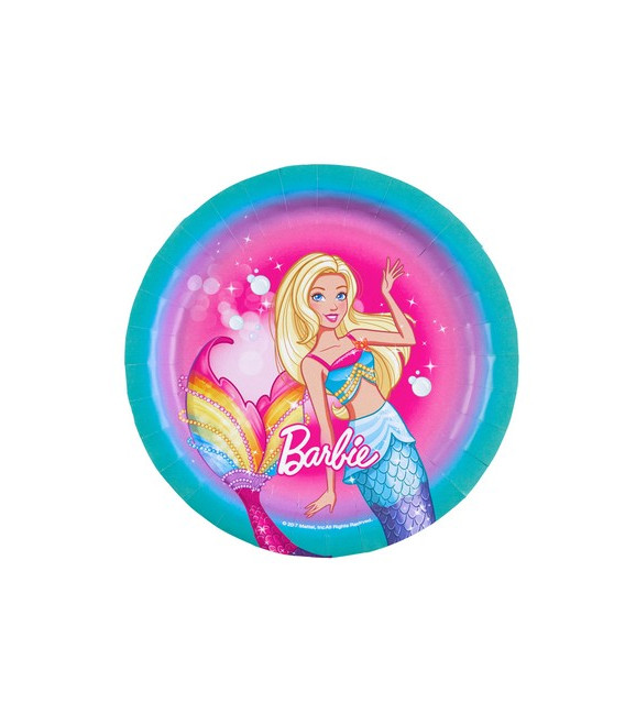 Piatto 18 cm Barbie Dreamtopia 8 pz